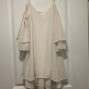 White spaghetti strap dress